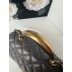 MINI FLAP BAG WITH TOP HANDLE AS2431N Lambskin & Gold-Tone Metal A