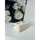 MINI FLAP BAG WITH TOP HANDLE AS2431 Grained Calfskin & Gold-Tone Metal White A