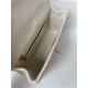 MINI FLAP BAG WITH TOP HANDLE AS2431 Grained Calfskin & Gold-Tone Metal White A