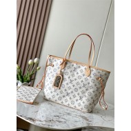 Louis Vuitton NEVERFULL MM Monogram jacquard fabric Multicolor Beige M24905 High