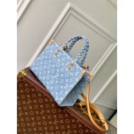 Louis Vuitton Let Go PM Monogram Denim Sky Blue Denim M24897 High