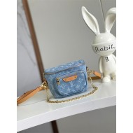 Louis Vuitton Mini Bumbag Monogram Denim Sky Blue Denim M83353 High