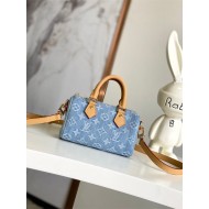 Louis Vuitton NANO SPEEDY Monogram Denim Sky Blue Denim M11212 High