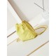 Chanel 22 MINI HANDBAG Canvas & Gold-Tone Metal Yellow AS3980 High