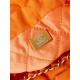 Chanel 22 MINI HANDBAG Canvas & Gold-Tone Metal Orange AS3980 High