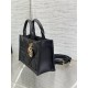 MINI Dior BOOK TOTE Macrocannage Calfskin Black High