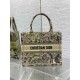 SMALL Dior BOOK TOTE Toile de Jouy Embroidery Sauvage Raffia High