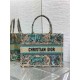 MEDIUM Dior BOOK TOTE Toile de Jouy Embroidery Sauvage Raffia High