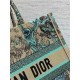 MEDIUM Dior BOOK TOTE Toile de Jouy Embroidery Sauvage Raffia High