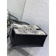 MEDIUM Dior BOOK TOTE Zodiac Embroidery and Black Calfskin High