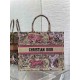 LARGE Dior BOOK TOTE Toile de Jouy Embroidery Sauvage High