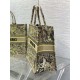 LARGE Dior BOOK TOTE Toile de Jouy Embroidery Sauvage High