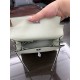 Hermes Kelly 25/28cm Sellier Bag Epsom Leather Silver/Gold Metal In Vert Fizz High