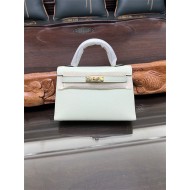 Hermes Kelly Mini II Bag Epsom Leather In Vert Fizz CTN High