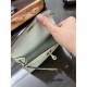 Hermes Kelly Mini II Bag Epsom Leather In Vert Fizz CTN High