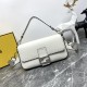 BAGUETTE Selleria bag with oversized topstitching White High