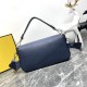 BAGUETTE Selleria bag with oversized topstitching Navy Blue High