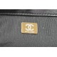 Large Chanel 19 Flap Bag Tweed Gold-Tone Black-Pink High