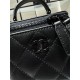 Chanel SMALL VANITY WITH CHAIN AP2198 Lambskin & Black-Tone Metal Black High