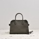 The Row Soft Margaux 10 Bag in Grained Calfskin Grey High