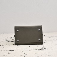 The Row Soft Margaux 10 Bag in Grained Calfskin Grey High