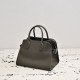 The Row Soft Margaux 10 Bag in Grained Calfskin Grey High