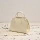 The Row Soft Margaux 11 Bag in Grained Calfskin White High