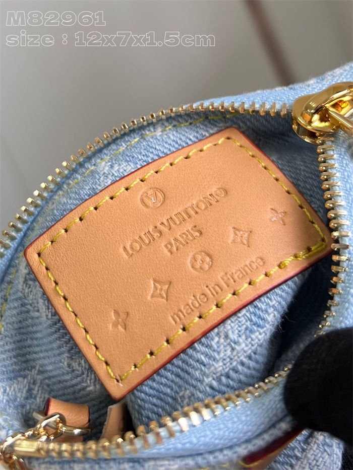 Louis Vuitton KEY POUCH Monogram Denim M82961 High