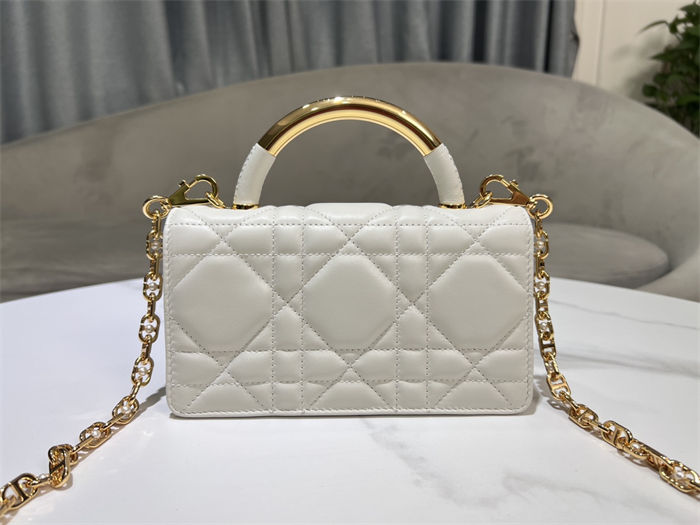 Dior Ange Mini Bag Macrocannage Calfskin High