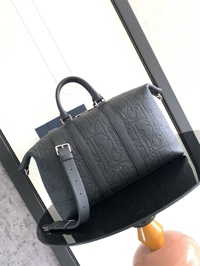 Dior Weekender 40 Dior Gravity Leather and Grained Calfskin High