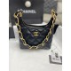 Chanel SMALL HOBO BAG AS4922 Shiny Lambskin & Gold Metal A