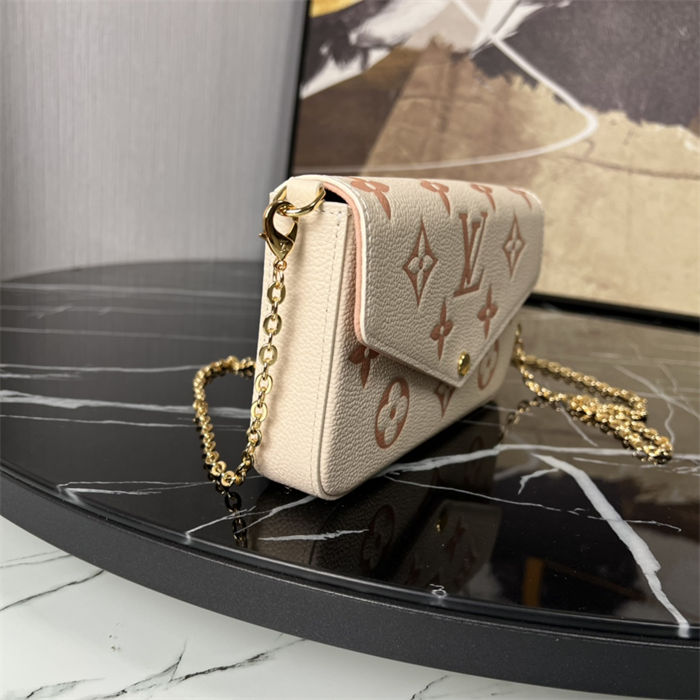 Louis Vuitton FÉLICIE POCHETTE Monogram Empreinte M83025 Pink High