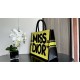 LARGE Dior BOOK TOTE Miss Dior Graffiti Embroidery High