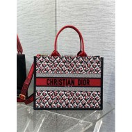 MEDIUM Dior BOOK TOTE Dioramour Dior Lily of the Valley Embroidery High