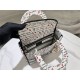 MEDIUM LADY D-LITE BAG Dioramour Je Vous Adore Embroidery High