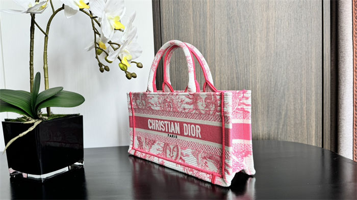 East-West Dior Book Tote Dioriviera Toile de Jouy Soleil Embroidery High