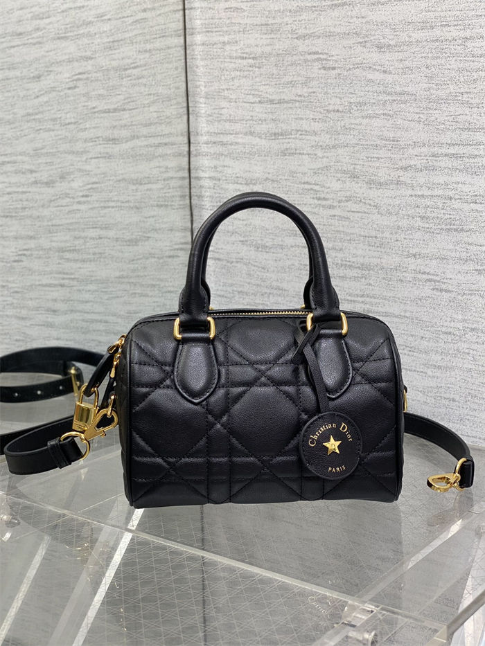 Dior Groove 20 Bag Macrocannage Calfskin Black High