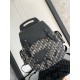 Dior Maxi Gallop Backpack Dior Oblique Jacquard with Grained Calfskin High