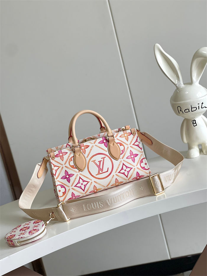 Louis Vuitton ONTHEGO East West Monogram Tiles coated canvas M25318 Coral High