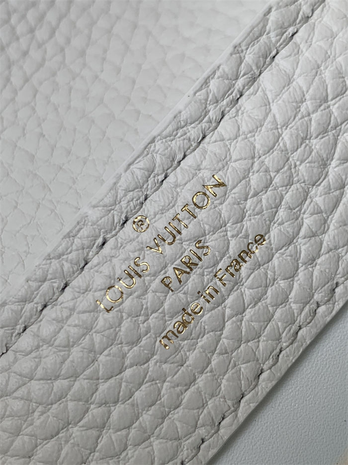 Louis Vuitton CAPUCINES MINI Taurillon White M56669 High