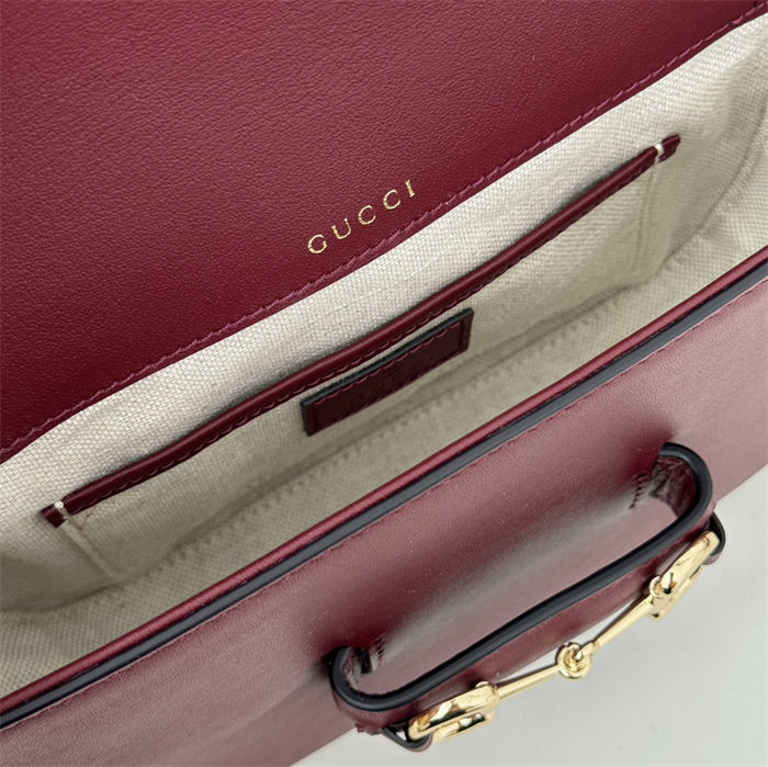 Gucci Horsebit 1955 mini bag 815205 Burgundy High