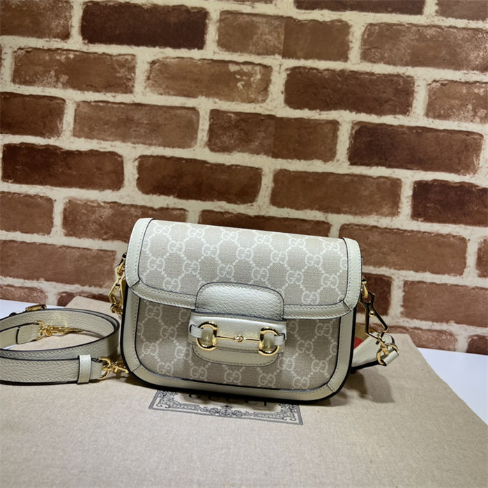 Gucci Horsebit 1955 mini bag 658574 GG Supreme canvas Beige High