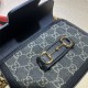 Gucci Horsebit 1955 mini bag 658574 Denim Black High