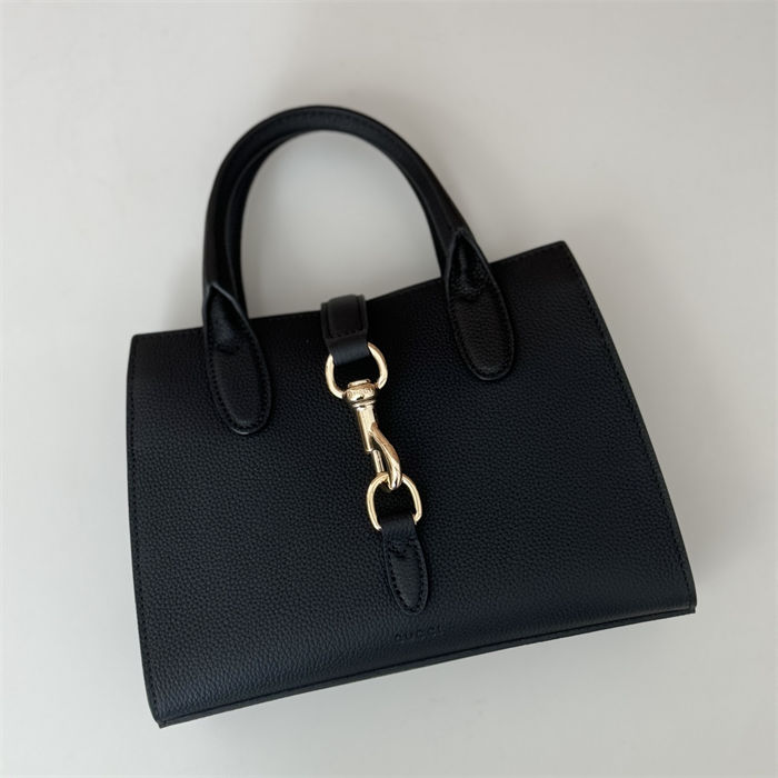 Gucci Small tote bag with hook closure 795349 Black High