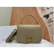 30 Montaigne Avenue Top Handle Bag Medium Calfskin Powder Beige High