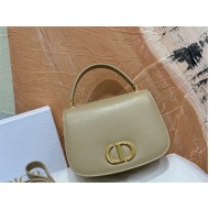 30 Montaigne Avenue Top Handle Bag Medium Calfskin Powder Beige High