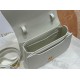 30 Montaigne Avenue Top Handle Bag Medium Calfskin Latte High