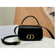 30 Montaigne Avenue Top Handle Bag Small Calfskin Black High