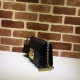 Gucci Padlock small GG shoulder bag 409487 Black High