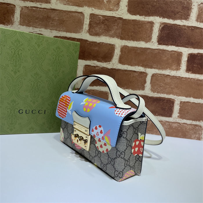 Gucci Padlock Mini bag 652683 Print Blue High